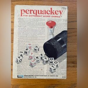 Perquackey Word Game with Dice and Timer